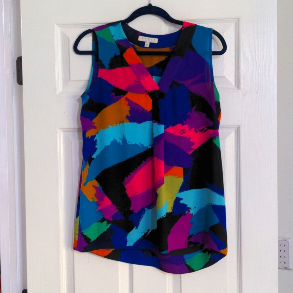 Chause New York Sleeveless Blouse, Size Small